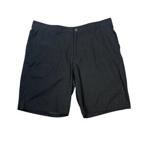 Adidas Men’s Golf Shorts Size 38 Black Gray Chevron Stripe Performance Stretch‎
